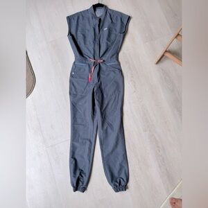RARE XS FIGS Scrub Jumpsuit Heather Denim